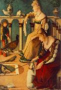 CARPACCIO, Vittore Two Venetian Ladies  dfg oil